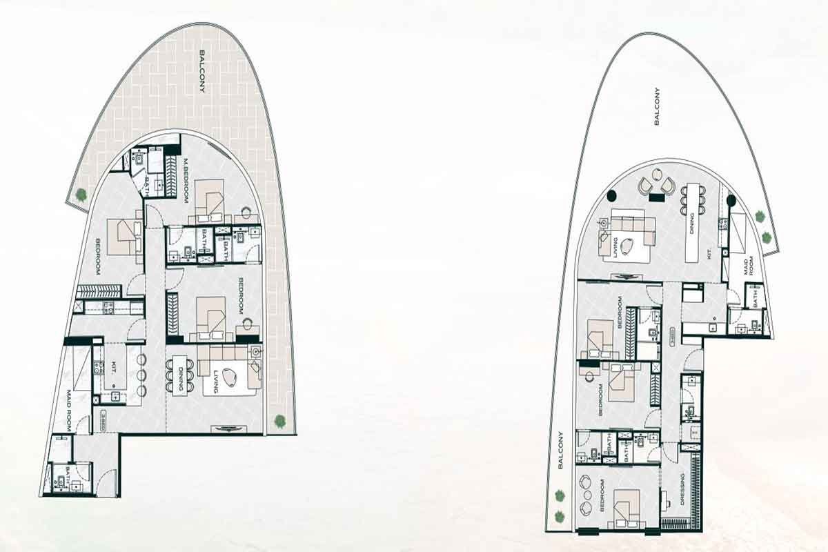Binghatti Aquarise Floor Plan