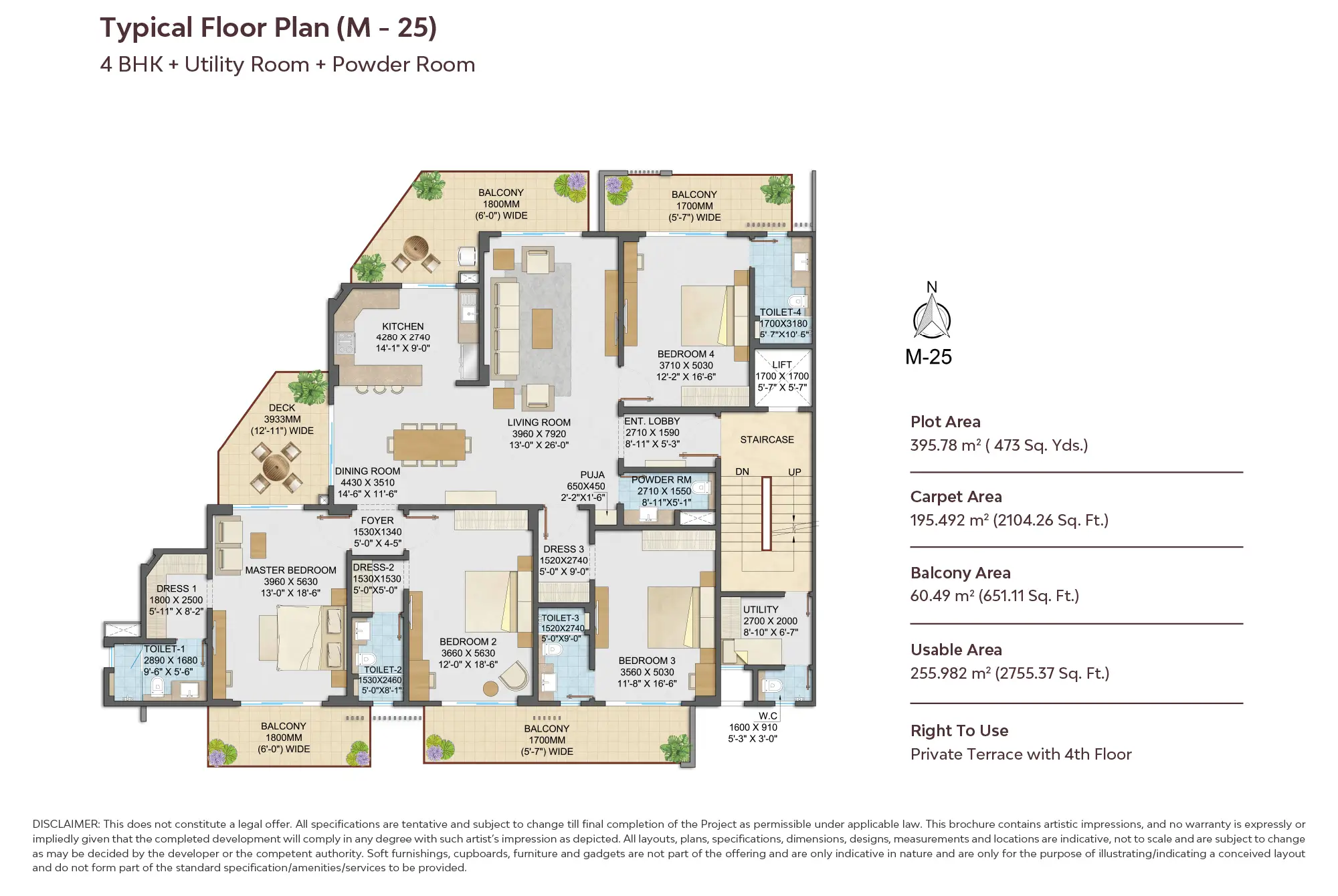 Adani Samsara Arya Floor Plan