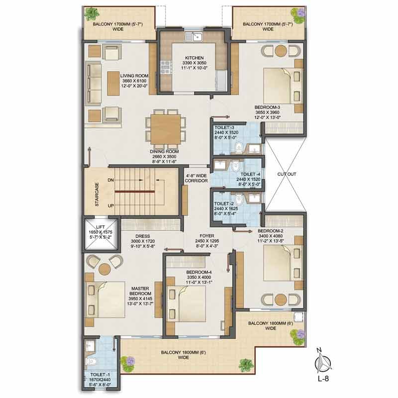 Adani Samsara Avasa Floor Plan
