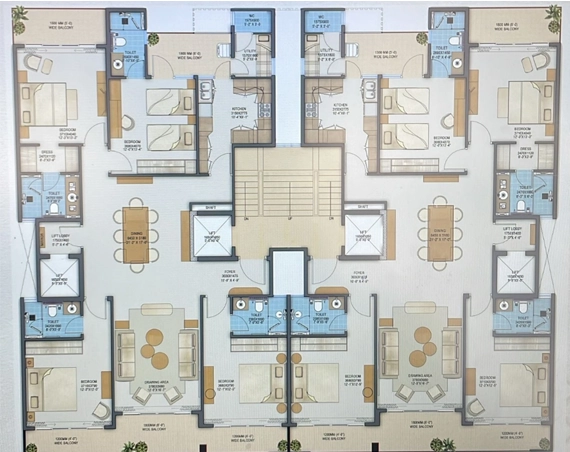 Adani Samsara Ivana Floor Plan