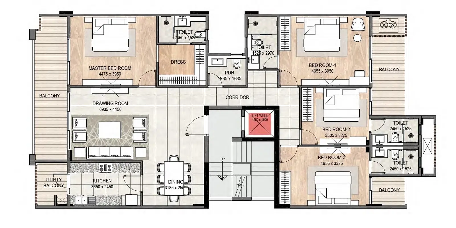 DLF Signature Residences Floor Plan