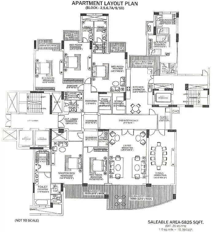 DLF The Aralias Floor Plan