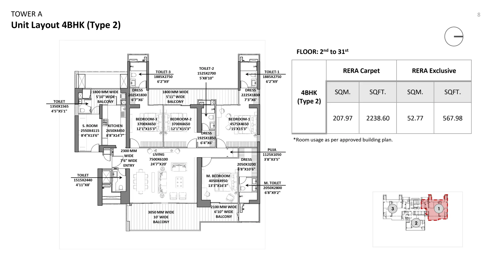 Godrej Miraya Floor Plan