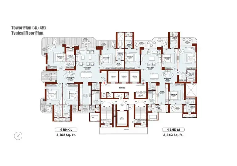 M3M Jacob & Co Residences Floor Plan