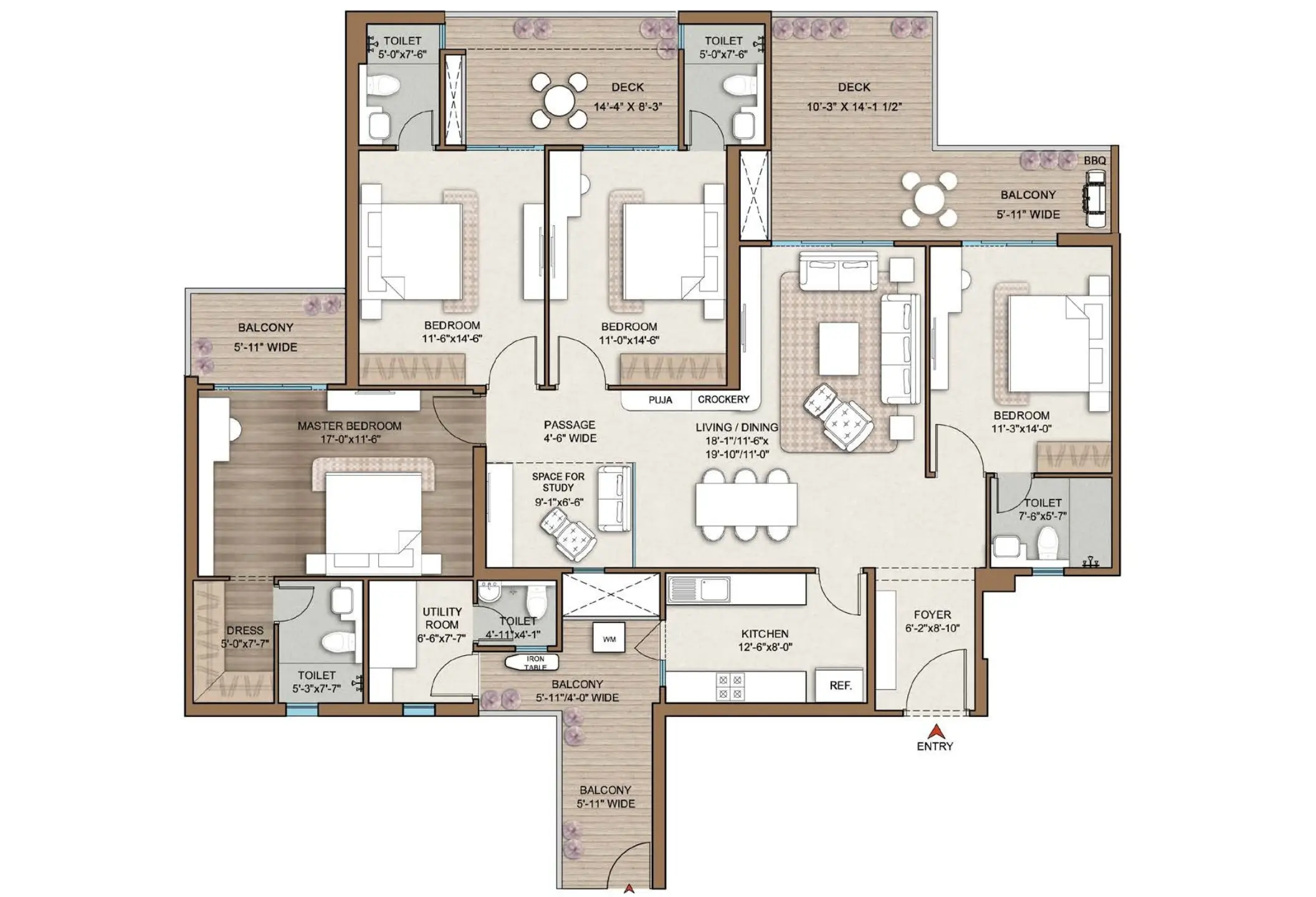 Smart World One DXP Floor Plan