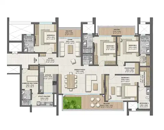 Sobha Aranya Floor Plan