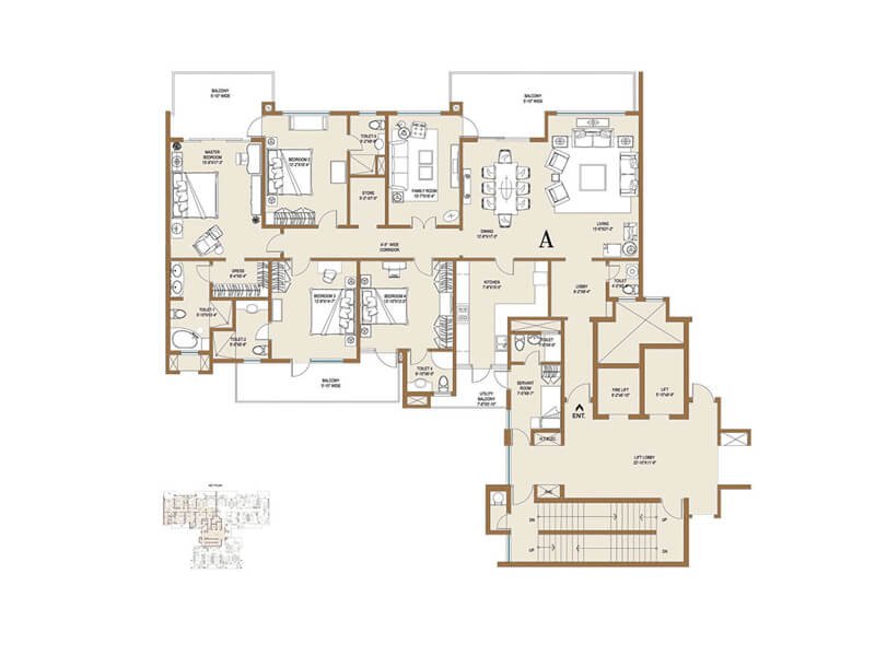 Central Park Sky Villas Floor Plan