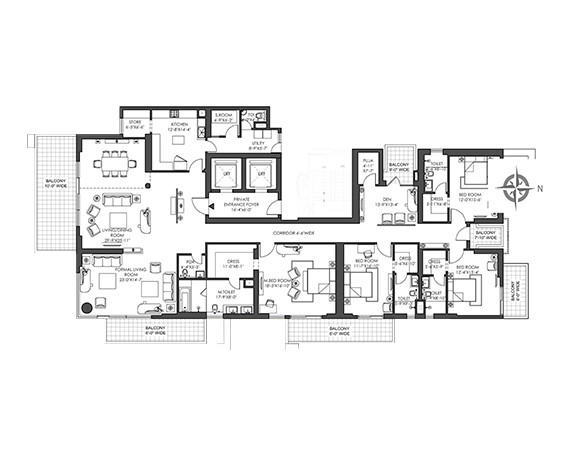 M3M St. Andrews Floor Plan