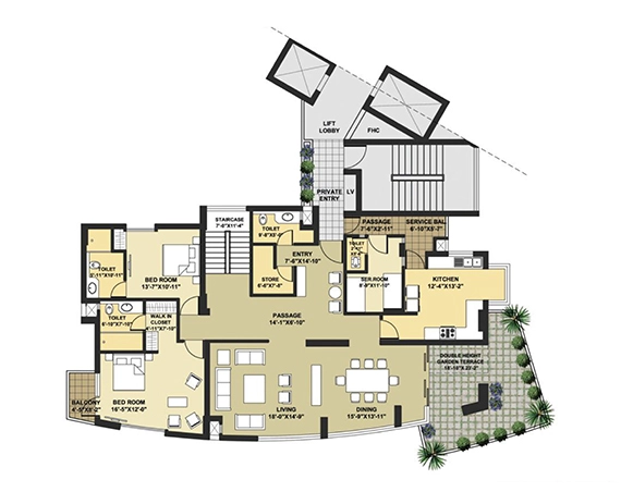 Pioneer Presidia Floor Plan