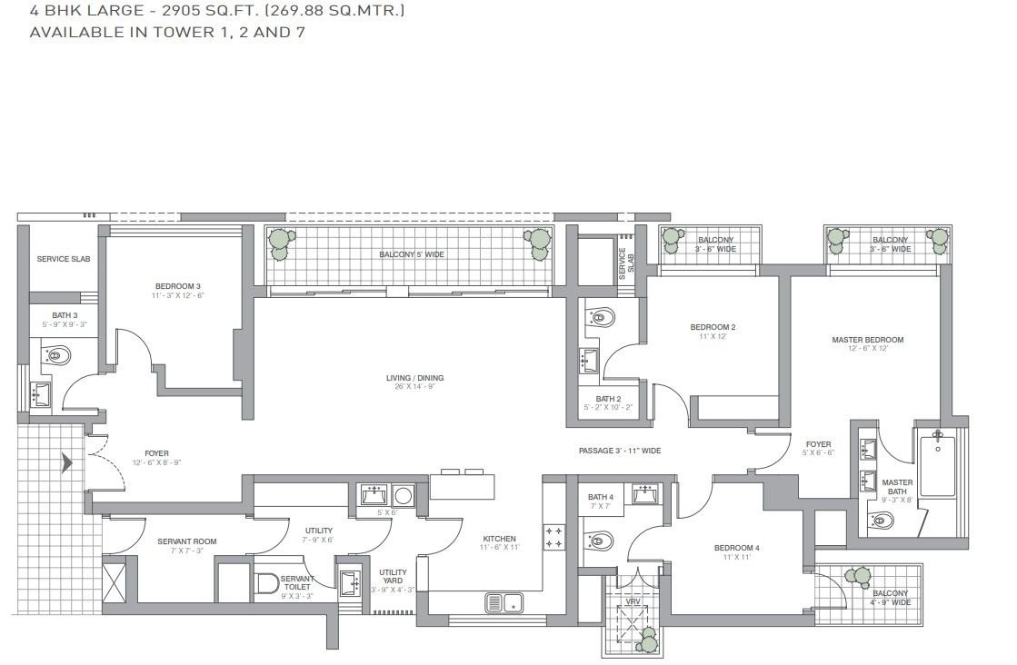 Tata Primanti Floor Plan