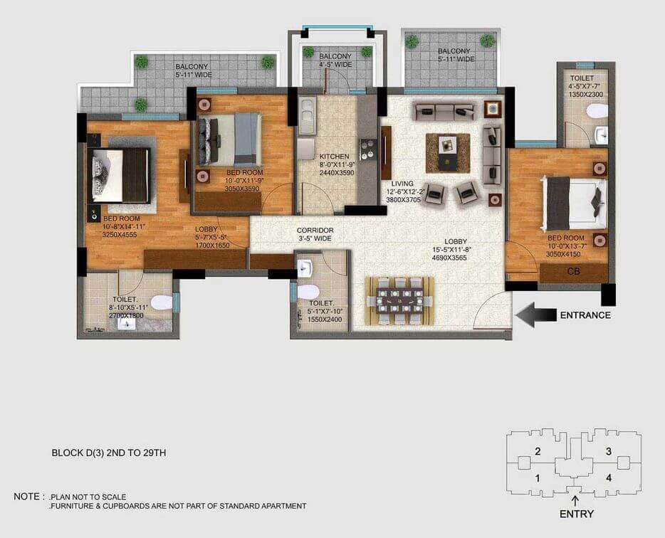 DLF Regal Gardens Floor Plan
