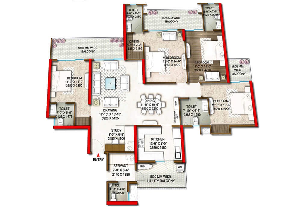 M3M Capital Floor Plan