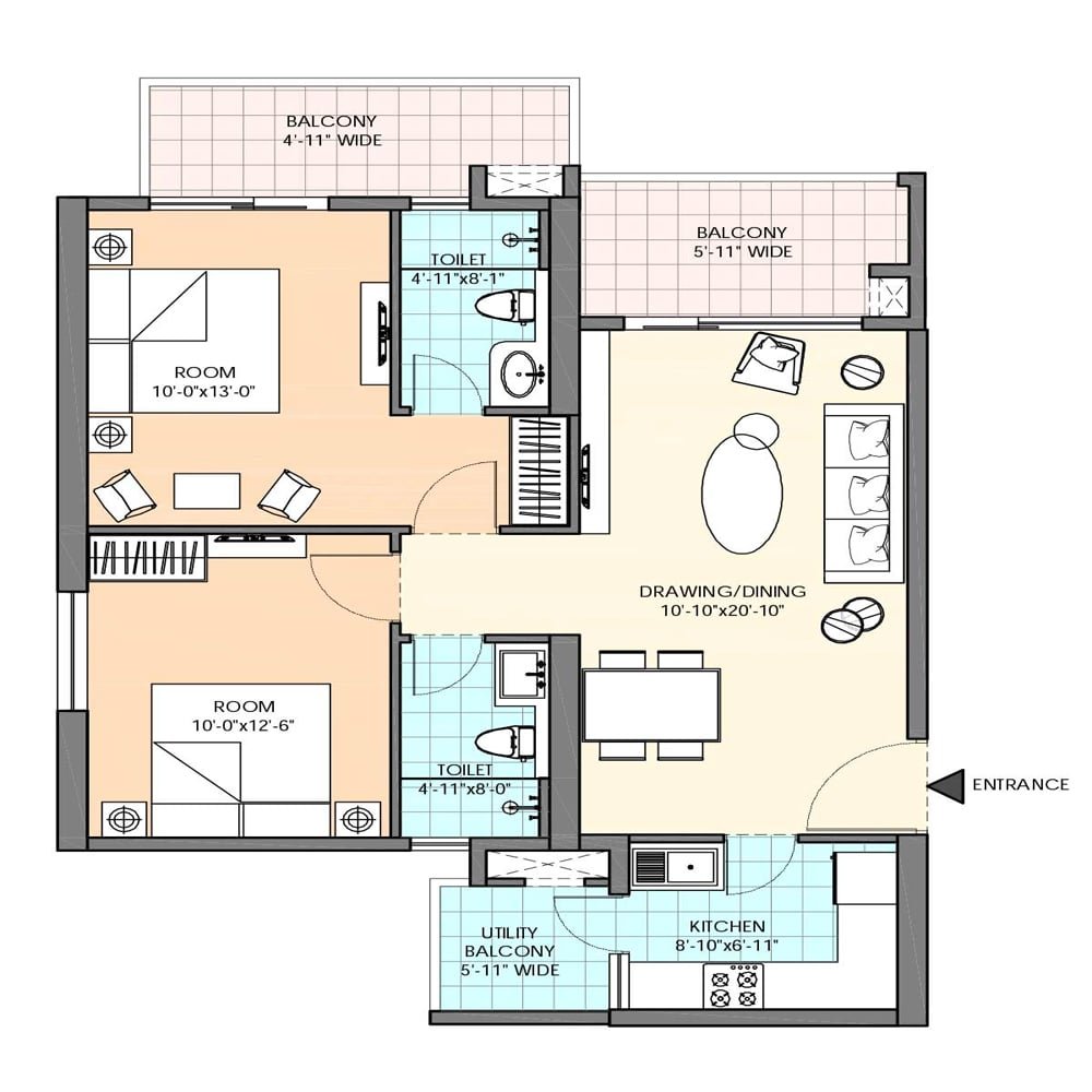 M3M Heights Floor Plan