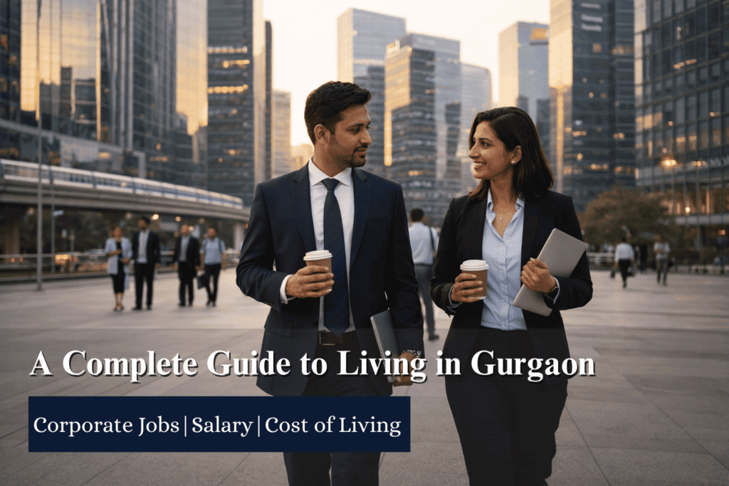 A Complete Guide to Living in Gurgaon according to corporate jobs , salary , pro and cons of living in Gurgaon