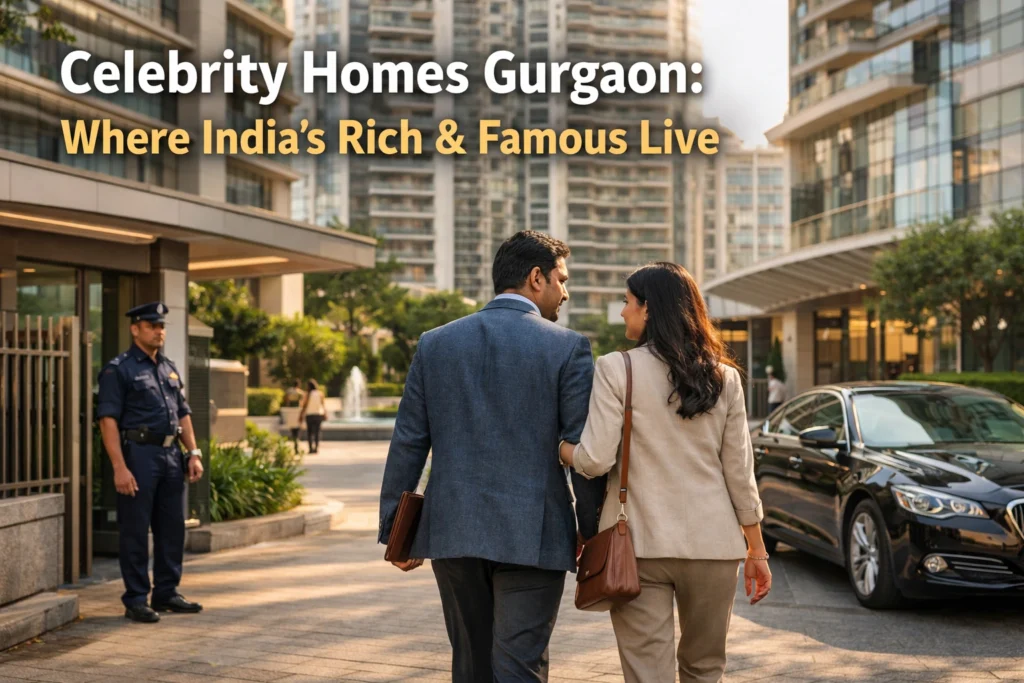 Explore celebrity homes Gurgaon including DLF Camellias, Aralias & Phase I