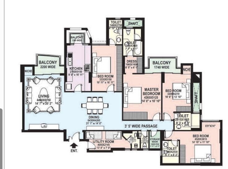 DLF The Belaire Floor Plan