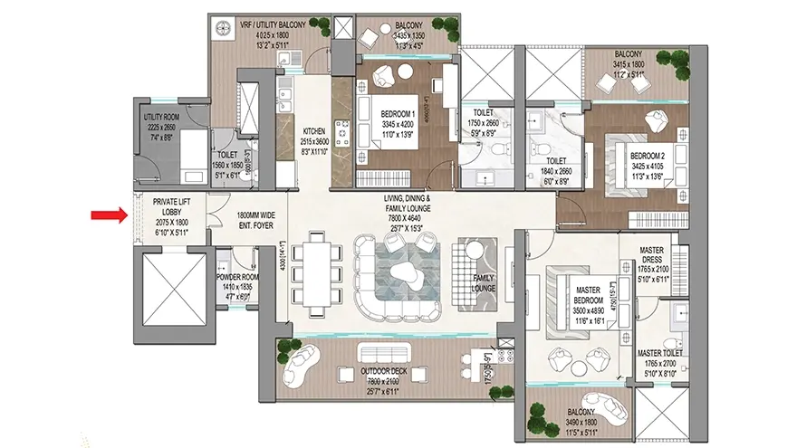 Signature Global Titanium SPR Floor Plan