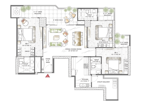 Smartworld Sky Arc Floor Plan