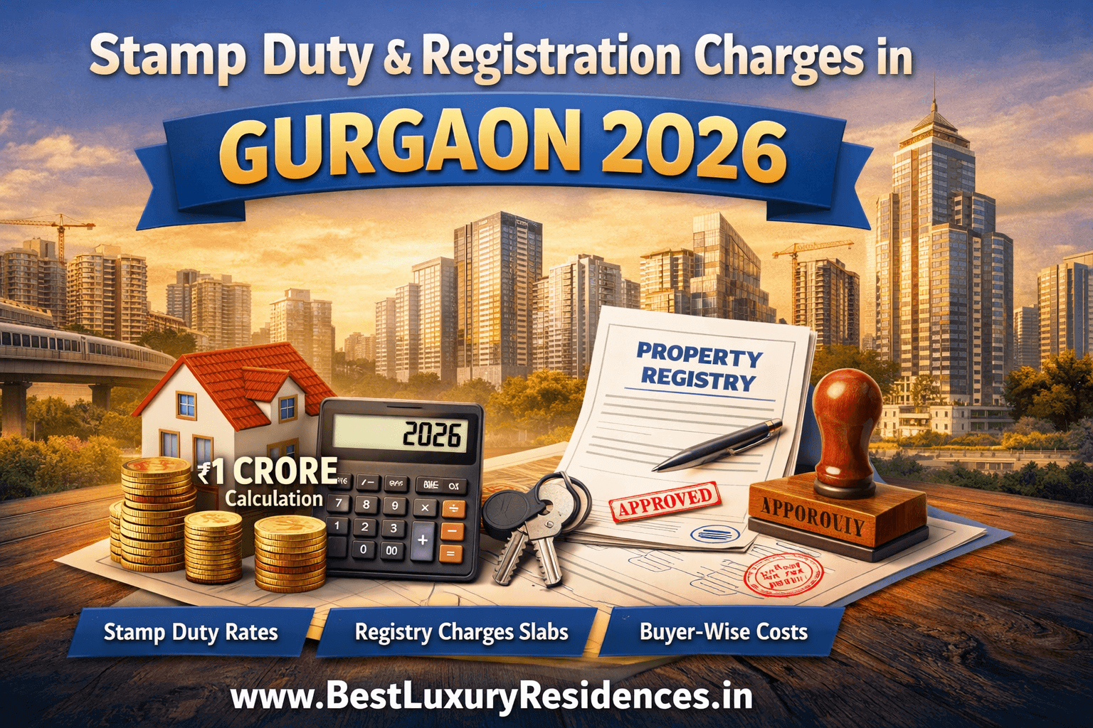 Stamp duty and registration charges in Gurgaon 2026 banner image 1 1