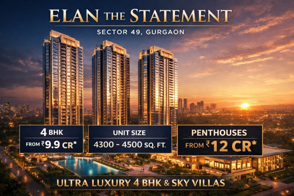 Elan Sector 49 Gurgaon Price and Payment Details