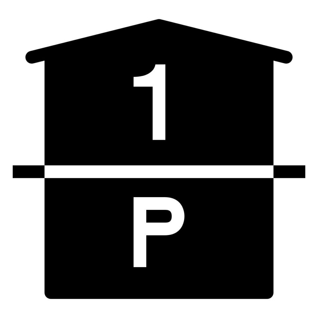 parking and 1st floor