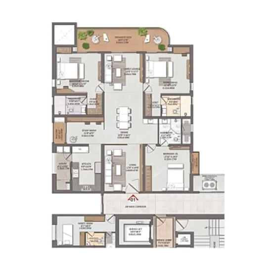 Brigade Gateway Floor Plan