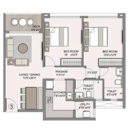 Chandak Sarvam Floor Plan​