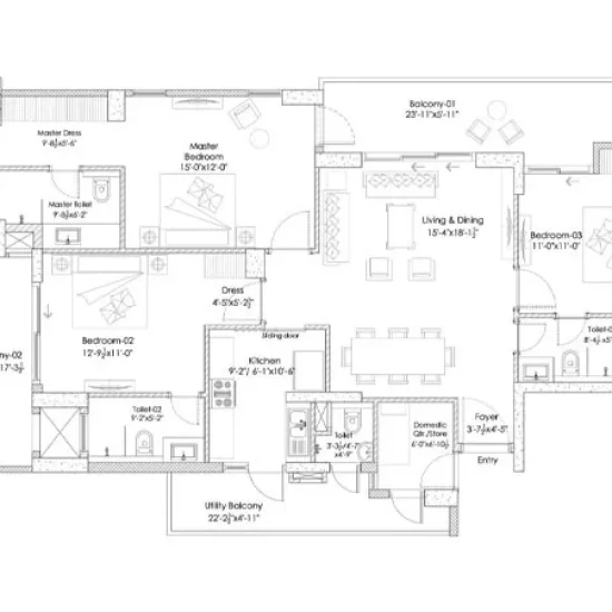 Emaar Amaris Floor Plan​